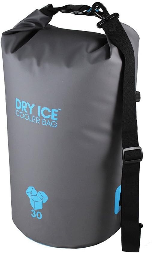 Dry Ice Waterproof Classic Ice Cooler Insulated Bag-30 litres, Grey, 29 x 5 x 44 cm