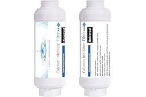RUITN Misting System Calcium Inhibitor Filter for Patio Misters NSF certification Inline Water Soften Filter Effectively Reduce Hardness Spots, Soften Water, Upgraded Formula (PACK OF 2)