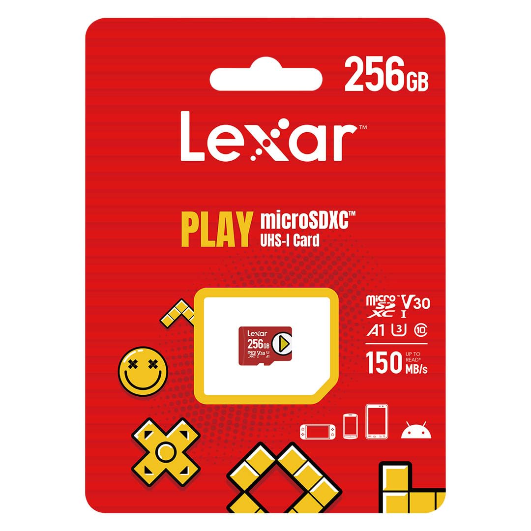 LEXAR PLAY microSDXC UHS-I Card - 256 GB - Klasse 10 - UHS-I - 150 MB/s - Class 3 (U3)