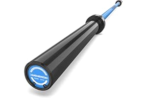 E.T.ENERGIC 7ft Olympic Barbell Bar 45LB Load 1500-lbs Capacity Available, for Gym Home Exercises, Weightlifting, Powerlifting for 2" Olympic Plates