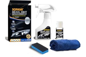 SOPAMI Automotive Headlight Restoration Kit Oxidized and Yellowed Automotive Headlamps Blurring Enhanced Crystallization Coat