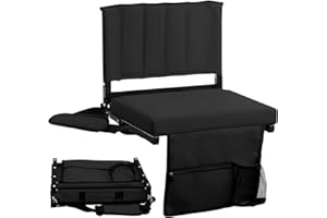 OKSTENCK Stadium Bleacher Seat with Backrest, Foldable Portable Bleacher Seat Outdoor Seating, Sports Event Bleacher Seat wit