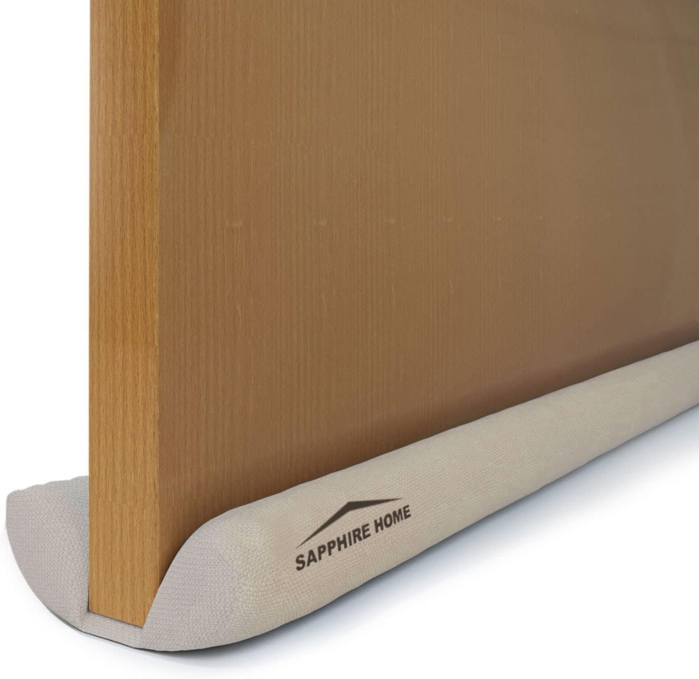 Draft Stoppers - Sapphire Home Under Door Draft Stopper, 30 to 36 Inch Adjustable Waterproof Double Draft Blocker (Beige)