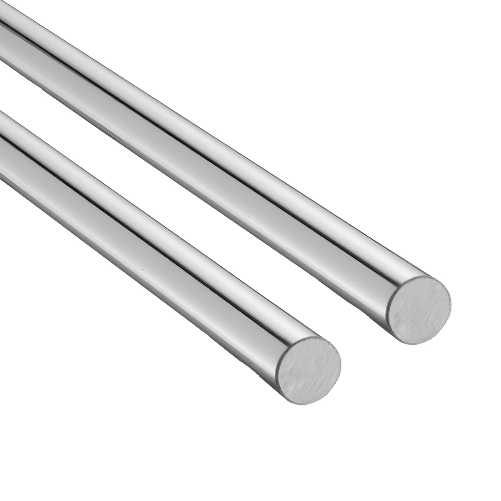 VEVOR 2PCS Linear Motion Rod, 20 mm x 1200 mm (0.79 x 47.24 in), SFC20 Carbon Steel Linear Rod Shaft, Anti Rust and High Precision, High Hardness Shaft, for Cutting Grinding Milling Drilling Machine Image