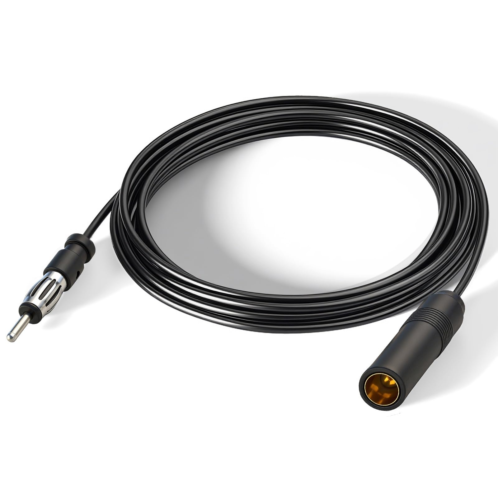 Bingfu Universal Vehicle Car Stereo FM AM Radio Antenna Extension Cable 10 feet / 3Meter DIN Plug Connector Coaxial Cable for Vehicle Truck Car Audio Stereo Head Unit CD Media Receiver Player