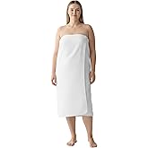 APPEARUS Women's Waffle Spa Bath Wrap - Plus Size (Fits XL–3XL) - Lightweight, Quick-Dry Adjustable Towel Wrap with Snaps for Spa, Gym, Shower, and Travel