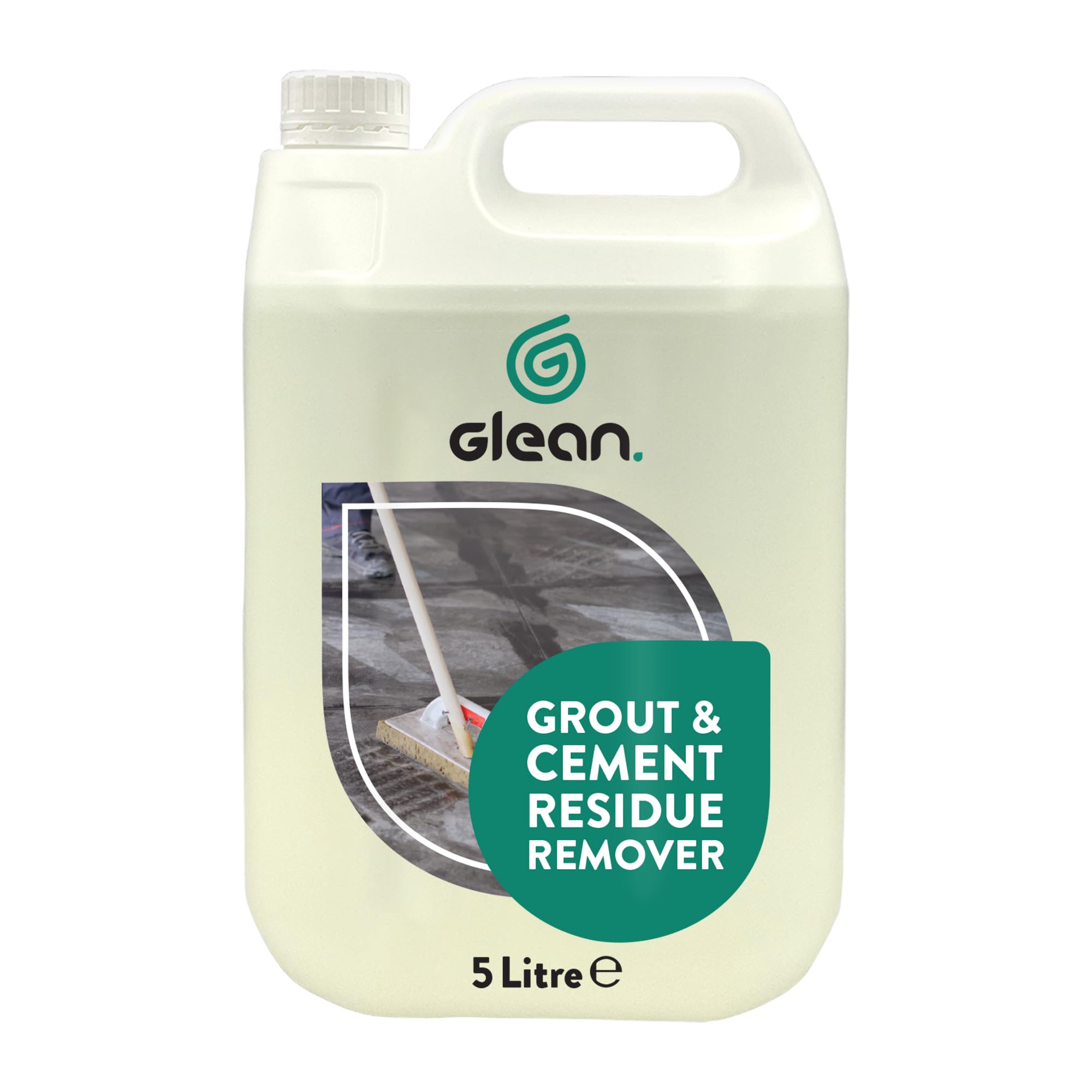 GLEAN Grout & Cement Residue Remover | 5 Litre | Heavy-Duty Grout Haze & Mortar Film Cleaner | Removes Tile Adhesive, Efflorescence & Cement Residue | Indoor & Outdoor Use
