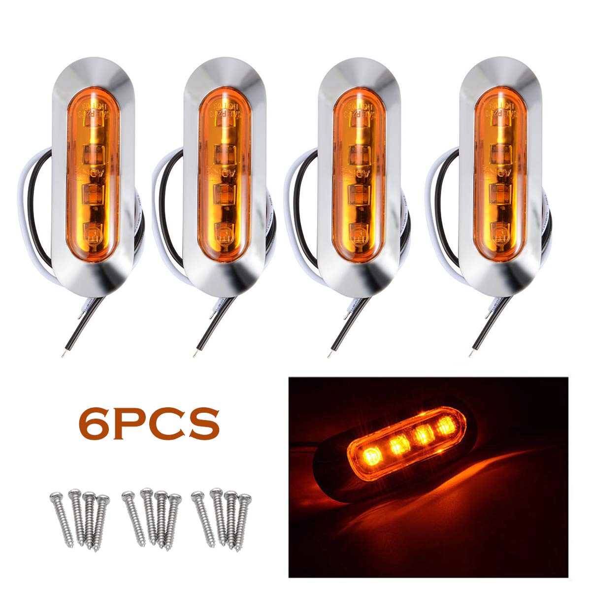 INDICATORI DI DIREZIONE FRECCE NERE A LED LUCE AMBRA STYLE 13 PER MOTO Cafe Racer - Foto 9