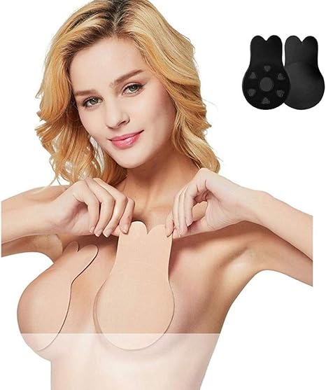Amazon Co Jp 乳房は 目に見えないブラのおっぱいテープを持ち上げ ブラジャーのカップを持ち上げます粘着ブラジャー再利用可能な乳首 カバーストラップレスプッシュアップバックレススティッキーブラジャーblack S ホーム キッチン