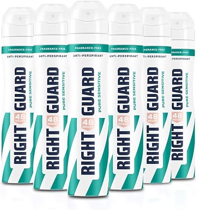 Right Guard Women Total Defence 5 Anti-Perspirant Spray 6 x 250 ml