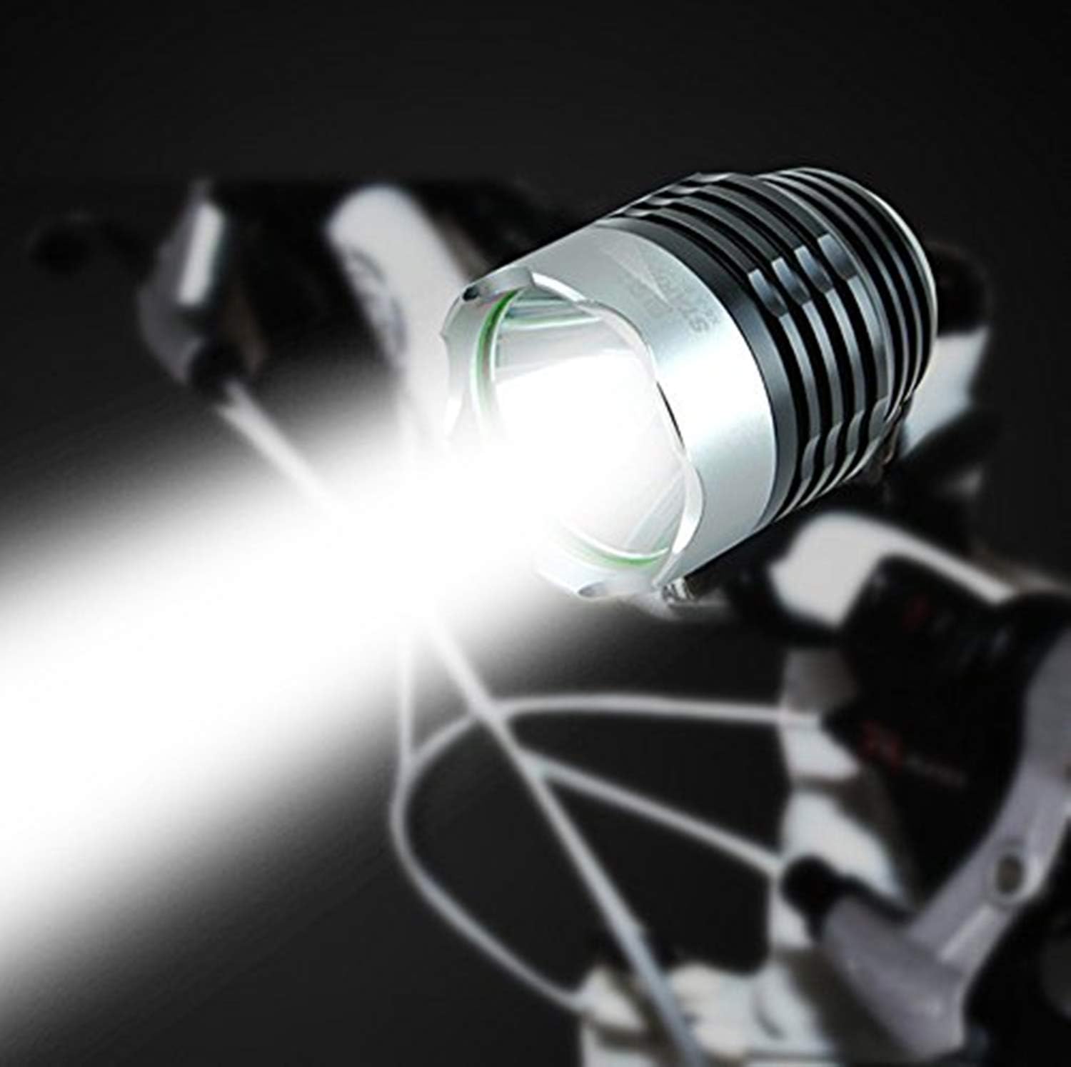 Excursion Sports Bike Light - 3000 Lumen XML Q5 Interface - 3Mode LED Headlight - Warning Lights for Night Riding Cycling Safety Equipment - Bicycle Accessories