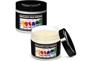 Conelist 2 Pack Oil Painting Waterproof and Dustproof Wax 4 oz Versatile Waterproof Protective Pure Wax and Damar Resin Medium for Painting Sealing and Finishing