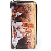 Gemszoo Custom Photo Wallet Personalized Pu Leather Picture Zipper Purse Credit Card Clutch (Large)