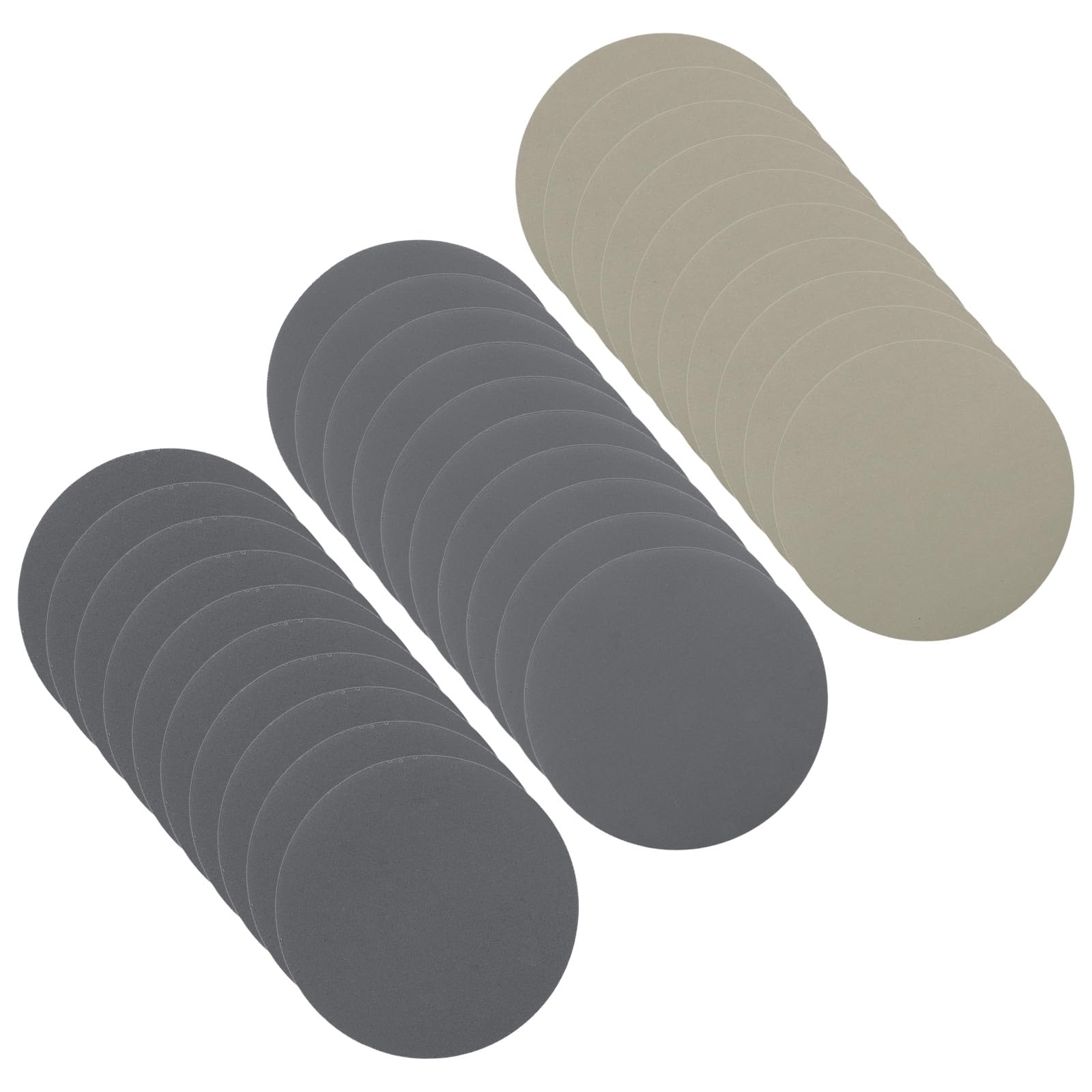 CoCud Hook & Loop Sanding Disc, 3" Dia 1500/2500/4000 Assorted Grit, No Hole Wet Dry Orbital Sandpaper Silicon Carbide - (Applications: for Wood or Metal Polishing), 30-Pieces
