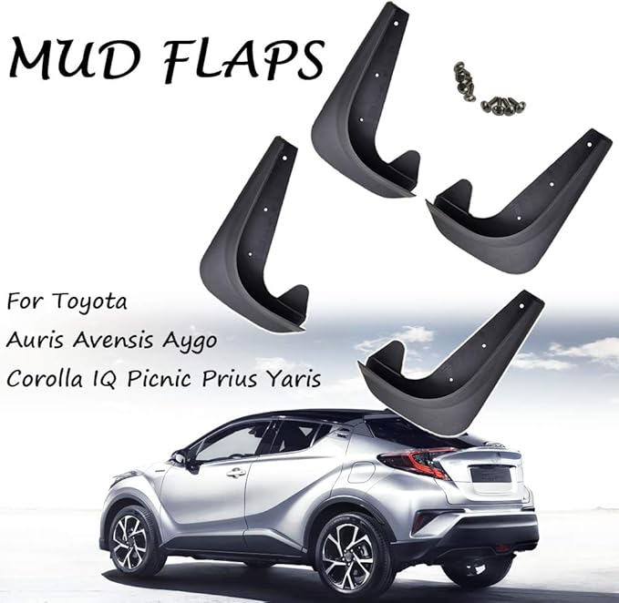 XUKEY Set Molded Universal Mud Flaps for Toyota Auris Aygo
