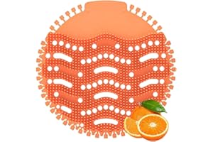 LIBEROLL Urinal Screen Deodorizer(24pcs) Urinal Cakes Fresh Bathroom urinal mats for men bathroom urinal pads Black (24 orange, Orange)