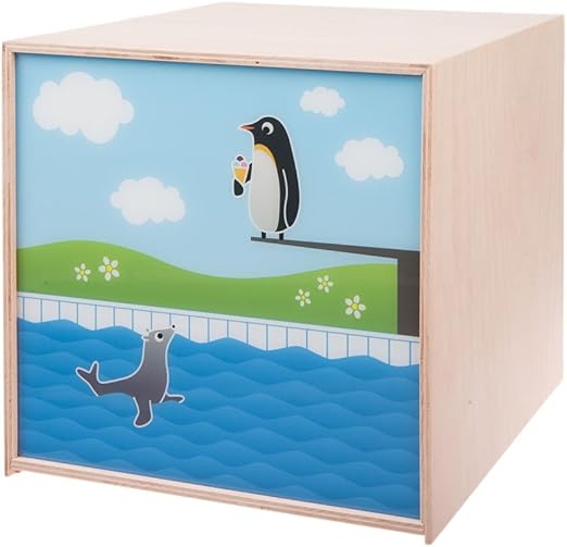 Kinderzimmerlampe Kinderleuchte In Form Eines Lichtkastens Lightbox Aus Holzwurfel Mit 2 Unterschiedlichen Motiven Vor Und Ruckseite Furs Kinderzimmer Vielseitig Einsetzbar Amazon De Kuche Haushalt