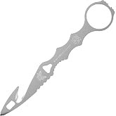 Benchmade SOCP Rescue Tool Rescue Knife, 440C Steel Blade (179GRY) | Black Steel Gray Coated Steel handle, Rescue Hook blade