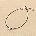 MAIMANI Handmade Single Freshwater Cultured Pearl Choker Necklace on Brown Genuine Leather Cord for Women