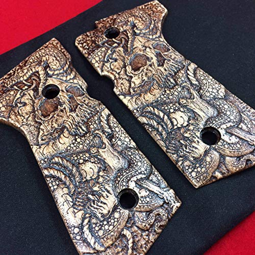 Beretta Grips - Skull Snake, Full-Size 92F, 92FS, 92SB, 96, M9 gun grips - Thumbnail 4