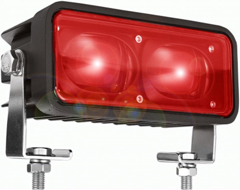 Red Zone Danger Area Warning Light,Line Work Light, 18w LED Forklift Spotlight,Excellent Water-Proof and Shock-Resistant Aluminum Housing, 12 Months Warranty(Red)