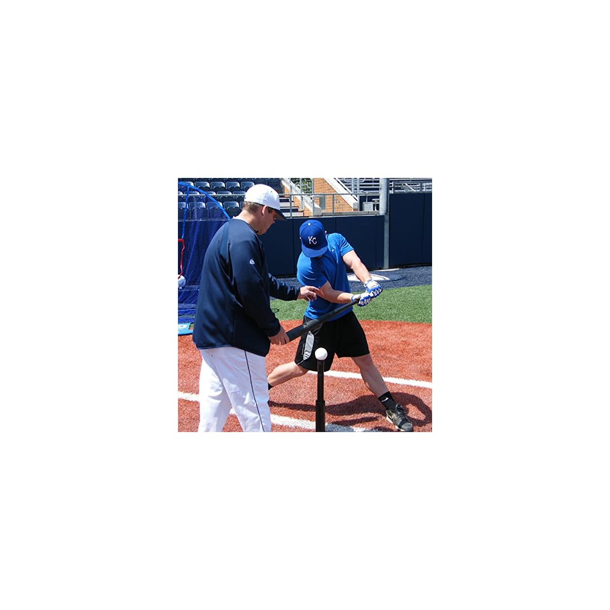 JUGS Hit Like a Pro Hitting Tee, Black Softball Training