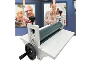 INTBUYING Manual 14inch Cold Roll Laminating Machine All Metal Frame Laminator Machine for Photo Film/Vinyl Cold Foldable, Po