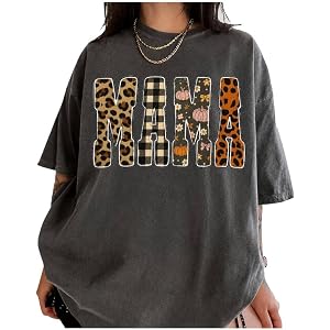 Leopard Mama T-Shirt, Pumpkin Mama Shirt, Fall Mommy Tee, Pregnant Wife Gift Idea