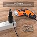 Cordless Electric Screwdriver Meterk Rechargeable Drill 3.6V 2000mAh MAX Torque 5N.m 30pcs Screw Bits, Drill Bit Extension Holder, USB Charging with LED Light