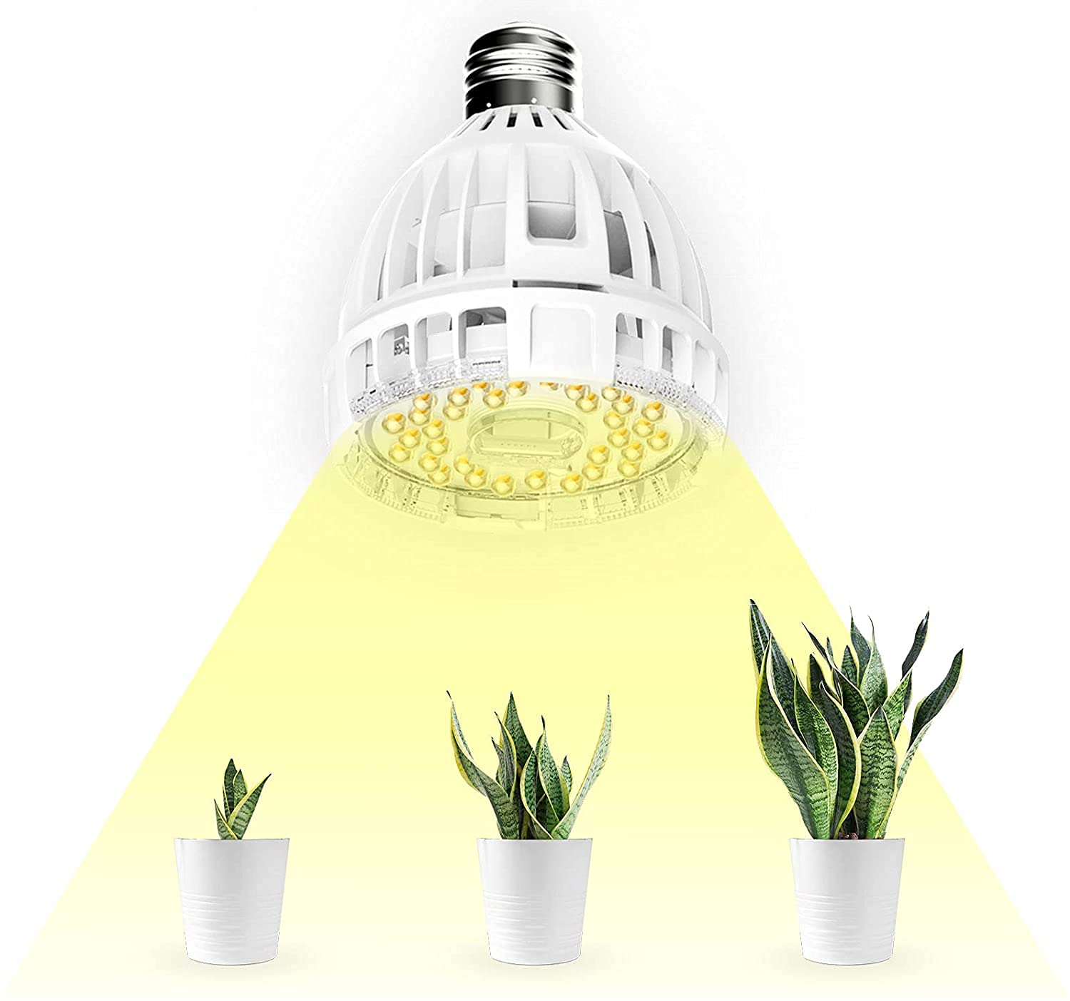 SANSI LED Grow Lights for Indoor Plants, Full Spectrum,15-Watt Grow Light Bulb,Plant Light Bulb with Balanced Lighting for Seeds Greens for Indoor Plants, Flowers, Greenhouse, Garden and Hydroponic.
