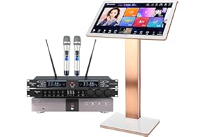 New Chinese Karaoke Machine KV-V5 MAX Karaoke Player, with Reverb Wireless Microphone, Pihaosen 22-inch capacitive Touch Screen Free Cloud Download Function YouTube APP Online Play