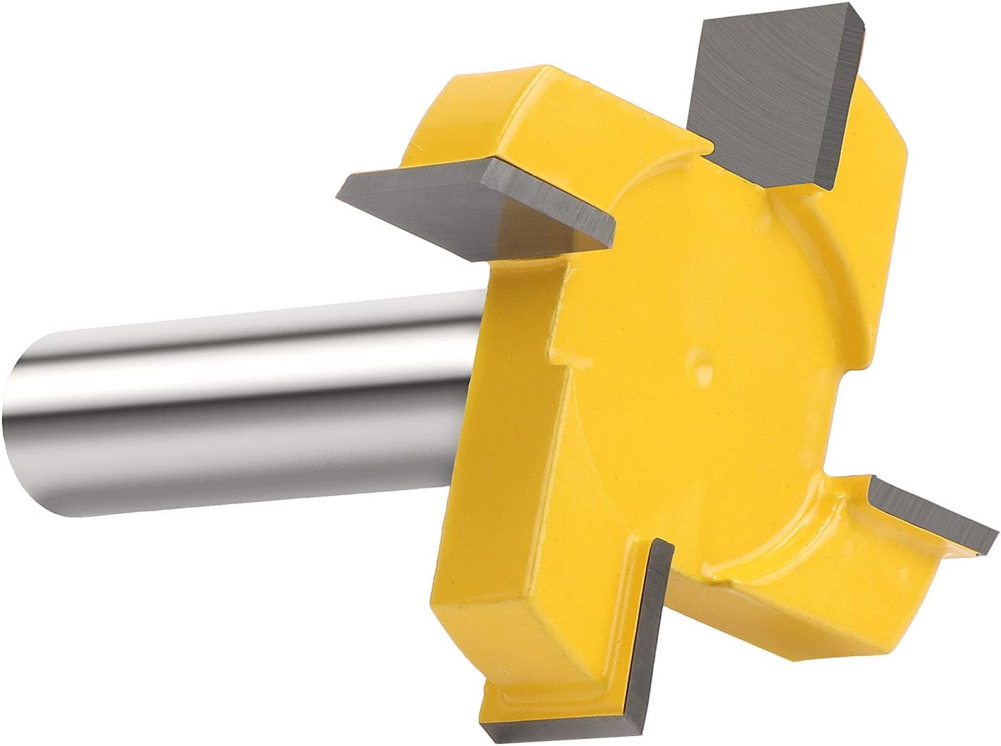 Fresa Per Spoilboard ROOCKCD1/2 - Diametro Taglio 5,1 Cm, Gambo 1/2", 3 Lame In Carburo Sostituibili, Per Scanalature E Pulizia Fondo