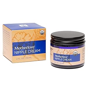 Motherlove Nipple Cream (2 oz.) Organic Lanolin-Free Herbal Salve for Soothing Sore Nursing Nipples – Unscented Ointment, No Need to Wash Off Prior to Breastfeeding, Great as a Pump Lubricant