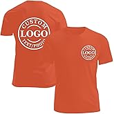 Personalized Tshirts Custom T Shirts for Men Women Design with Logo Image Text Cotton T-Shirts Front&Back