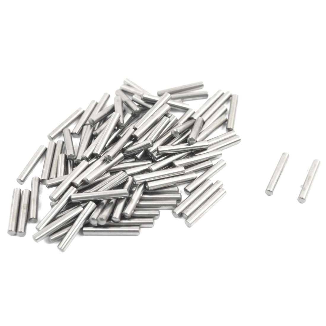 Sourcingmap 100 Pcs 2mm X 13mm Metal Parallel Dowel Pins Fasten Elements Silver Tone