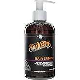 Suavecito Hair Cream for Men - Pump Bottle, Light Hold, Natural Shine, Water Based, Tames Frizz, Great for Curly Hair
