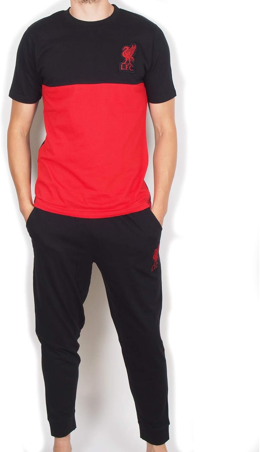 Liverpool Fc Official Football Gift Mens Premium Long Pyjamas Set Amazon Co Uk Clothing