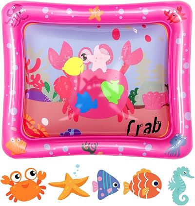 Aolso Tummy Time Water Mat 68x50 cm Pink Newborn Baby Play Mat