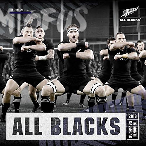 NEW ZEALAND ALL BLACKS 2018 CALENDAR OFFICIAL UK SQUARE ( 30cm x 30cm ) WALL CALENDAR NEW AND FACTORY SEALED