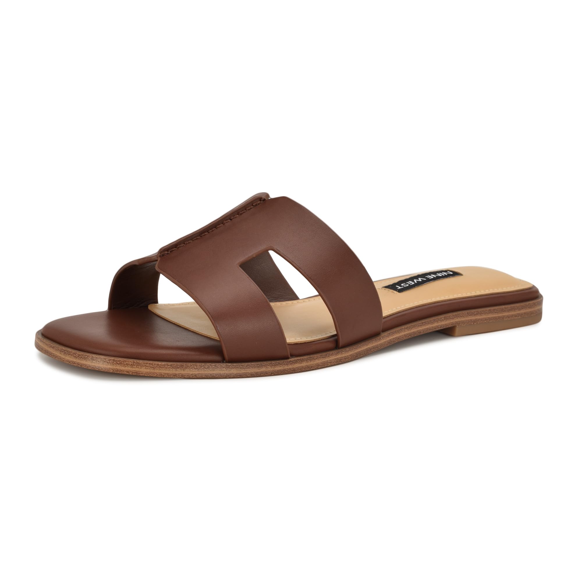 Nine West Women’s Giny Sandal, Medium Brown 210, 8.5