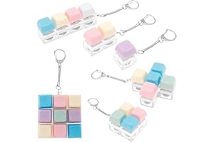 5Pcs Keyboard Fidget Toy, Decompression Toys Keyboard Clicker Toy, Portable Keyboard Fidget Keychain, Skin Picking Keyboard T