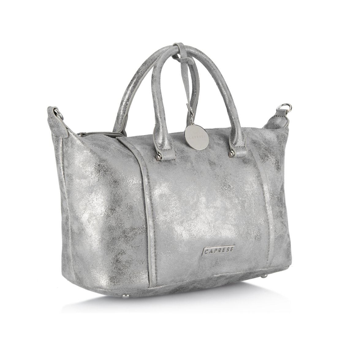 caprese lisa women's satchel (silver and grey) ()