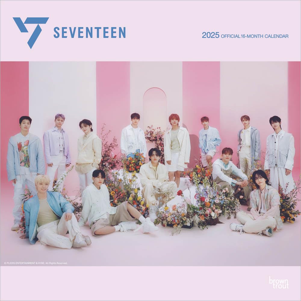 2025 Calendar Seventeen Month to View Square Calendar Official Product