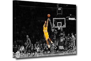MOSTUNNA Kobe Bryant Canvas Wall Art - Kobe Poster Basketball Player Sports Wall Decor Poster Inspirational Mamba Mentality Motivational Home Decor For Boy’s Living Room Bedroom