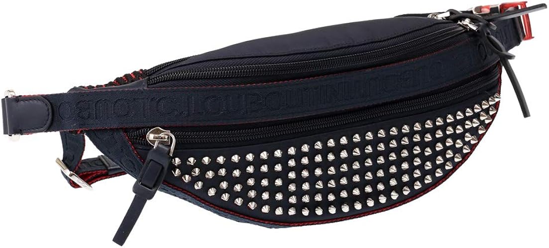 Amazon クリスチャンルブタン ウエストバッグ ボディバッグ メンズ U626 ネイビー 並行輸入品 ボディバッグ ワンショルダー