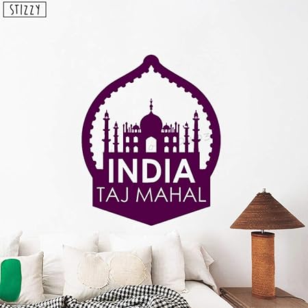 zhuziji Tatuajes de Pared Creativo India Taj Mahal Patrón ...