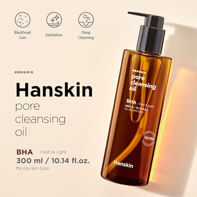 hanskin bha pore cleansing oil