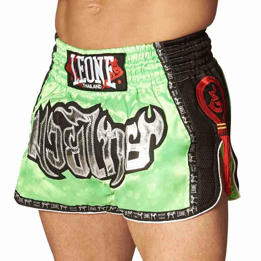 LEONE 1947, Bangkok Kick-thai Shorts, Unisex Adult, Green, XXXL, AB754