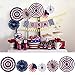 4th of July Decorations Paper Fan for Patriotic Decorations Veterans Day Party, Independence Day Party Supplies