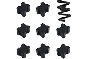 YGDMD Car Coil Spring Spacers,Heavy Duty Rubber Lift Blocks for Enhancing 1" to 1.5" Spacing Spring Rate,Universal Front&Rear Coil Springs Spacers Car Accessories (8PCS)